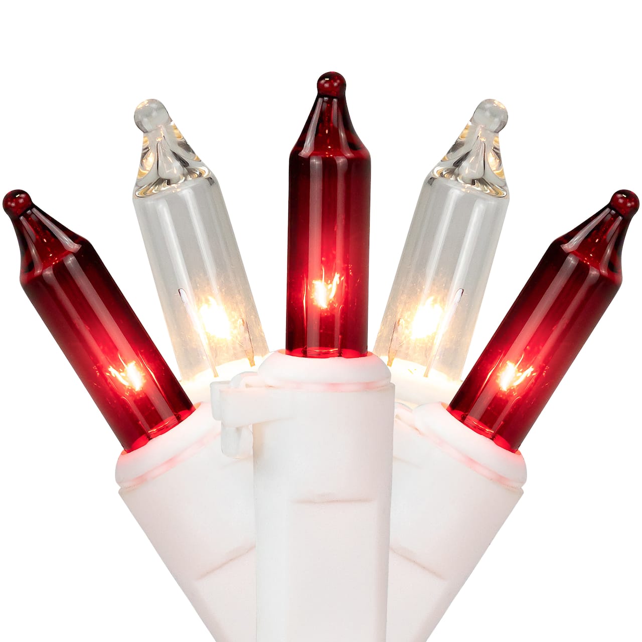 100ct. Mini Christmas String Lights with White Wire